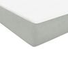 vidaXL Boxspringbett mit Matratze Hellgrau 160x210 cm Samt
