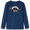 Kinder-Langarmshirt Marineblau 128