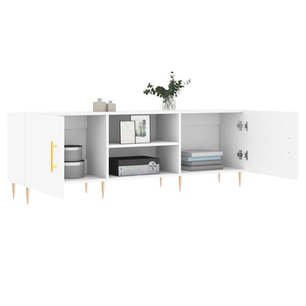 vidaXL TV-Schrank Weiß 150x30x50 cm Holzwerkstoff