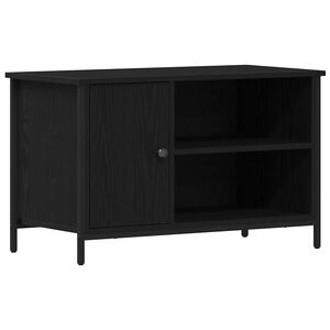 vidaXL TV-Schr&auml;nk Schwarz Eichen-Optik 80 x 40 x 50 cm Holzwerkstoff