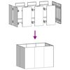 vidaXL Pflanzk&uuml;bel Rostig 120x80x80 cm Wetterfester Stahl