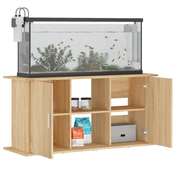 vidaXL Aquariumst&auml;nder Sonoma-Eiche 121 x 41 x 58 cm Holzwerkstoff