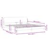 vidaXL Bettgestell "Dover" Grau 200x200 cm Kunstleder