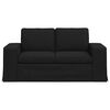 vidaXL Sofa 120cm Schwarz Metall
