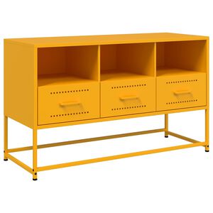 vidaXL TV-Schrank Senfgelb 100,5x39x60,5 cm Stahl