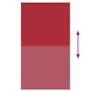 vidaXL Verdunkelungsrollo Rot 130x210cm Stoffbreite 126,6cm Polyester