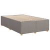 vidaXL Boxspringbett mit Matratze Taupe 120x200 cm Stoff