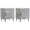 vidaXL Nachttisch 2 stk. Betongrau 43 x 34,5 x 50 cm Holzwerkstoff