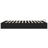 vidaXL Ottoman Bettgestell Schwarze Eiche 203 x 140 x 25 cm