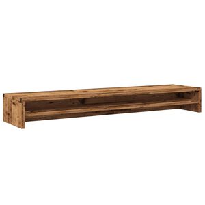 vidaXL Monitorst&auml;nder Altholz-Optik 100x24x13 cm Holzwerkstoff