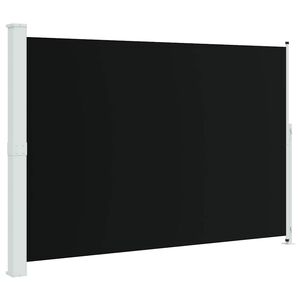 vidaXL Seitenmarkise Ausziehbar 200x314 cm Schwarz