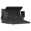 vidaXL H&uuml;hnertretfeeder Schwarz 50 x 40 x 29 cm Kaltgewalzter Stahl