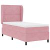 vidaXL Boxspringbett mit Matratze Rosa 190 x 90 cm Polyester