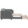 vidaXL Tagesbett Ausziehbar mit Schubladen Dunkelgrau 80x200 cm Stoff