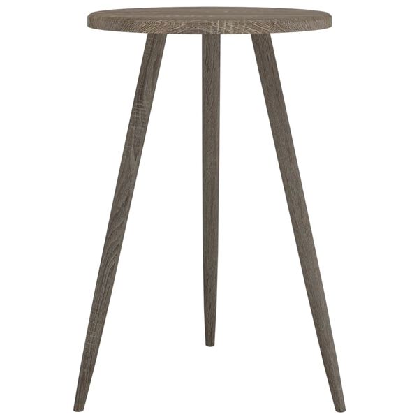 vidaXL Bistrotisch Grau &Oslash;50x76 cm MDF und Eisen