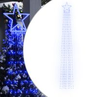vidaXL Weihnachtsbaum-Beleuchtung 320 LEDs Blau 375 cm