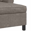 vidaXL Lounge-Liege mit Kissen Grau 91 x 157 x 91 cm Antikes PU