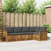 vidaXL Sofagarnituren 5 pcs Natur und Anthrazit Massivholz Akazie