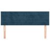 vidaXL Kopfteile 2 Stk. Dunkelblau 72x5x78/88 cm Samt