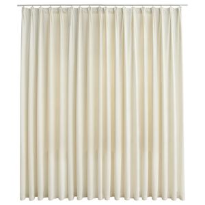 vidaXL Verdunkelungsvorhang mit Haken Samt Creme 290 x 245 cm