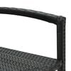 vidaXL Barhocker 4 Stk. Schwarz Poly Rattan