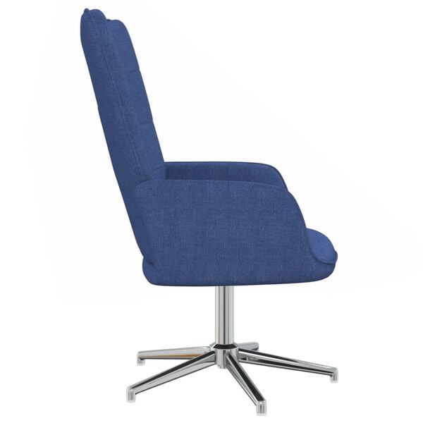 vidaXL Relaxsessel Blau Stoff