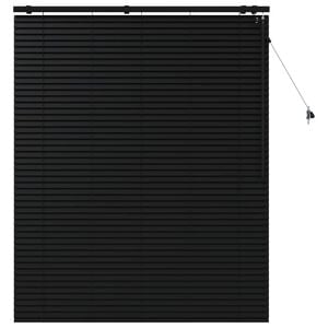 vidaXL Venezianische Jalousie Schwarz 125 x 160 cm 35 mm