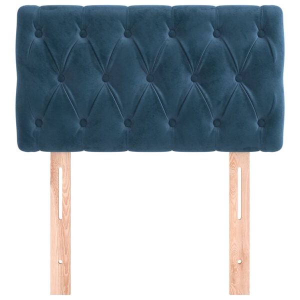 vidaXL Kopfteil Dunkelblau 80x7x78/88 cm Samt