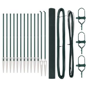 vidaXL Schwei&szlig;drahtzaun mit Spikes 25 x 1,6 m PVC-beschichteter Stahl