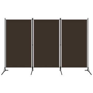 vidaXL 3-tlg. Raumteiler Braun 260x180 cm