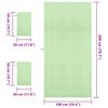 vidaXL Sporthandtuch Set 3 pcs Gr&uuml;n Polyester und Polyamid