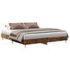 vidaXL Bettgestell ohne Matratze Altholz-Optik 180x200cm Holzwerkstoff