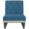 vidaXL Chaiselongue Blau Samt