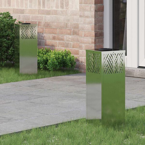 vidaXL Solar LED Weg Licht 2 pcs Galvanisiert Galvanisiert