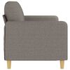 vidaXL 3-Sitzer-Sofa Taupe 180 cm Stoff