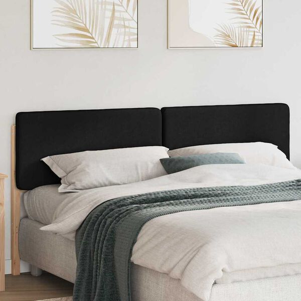 vidaXL Gepolstertes Kopfteil mit Kopfteil Braun und Schwarz 200 cm