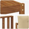 vidaXL Outdoor-Sofagarnitur mit Kissen 8 pcs Natur und Beige