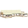 vidaXL Outdoor-Sofagarnitur 6 stk. Wei&szlig; und Creme