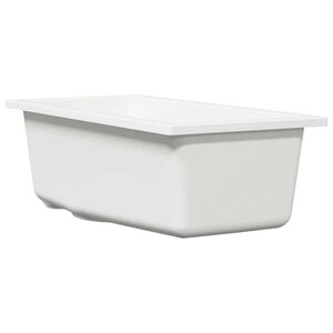 vidaXL K&uuml;chensp&uuml;le Wei&szlig; 21 x 44 x 14 cm Granit