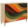 vidaXL Sideboard BONN Sonoma 102 x 33 x 75 cm Holzwerkstoff