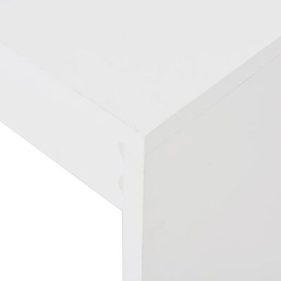 vidaXL Bartisch mit Regal Weiß 110x50x103 cm