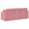 vidaXL Sofa Rosa Gesamtabmessungen: 198 x 78 x 80 cm (B x T x H) Samt