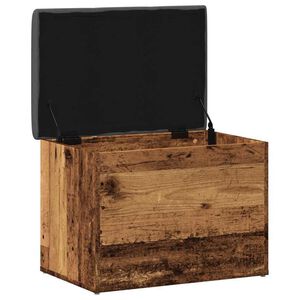 vidaXL Sitzbank mit Stauraum Altholz-Optik 62x42x45 cm Holzwerkstoff