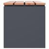 vidaXL Gartenbank Anthrazit 100 x 40 x 43 cm