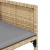 vidaXL 5-tlg. Garten-Essgruppe mit Kissen Beigemischung Poly Rattan