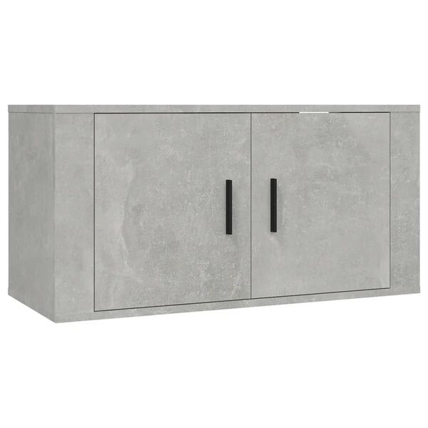 vidaXL TV-Wandschrank Betongrau 80x34,5x40 cm