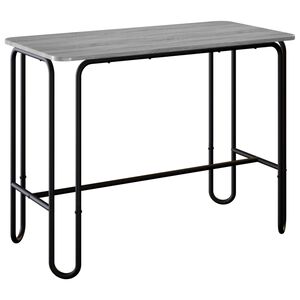 vidaXL Esstisch 100 x 50 x 75 cm Holzwerkstoff Grau Sonoma