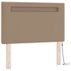vidaXL Boxspringbett mit Matratze Cappuccino 120 x 190 cm Kunstleder