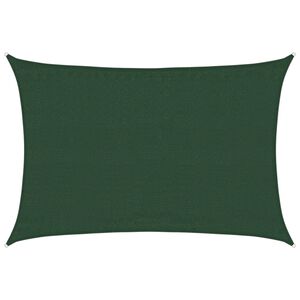 vidaXL Sonnensegel 160 g/m&sup2; Dunkelgr&uuml;n 3,5x5 m HDPE