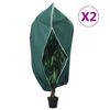 vidaXL Wintervlies mit Rei&szlig;verschluss 2 Stk. 70 g/m&sup2; 3,93x3 m